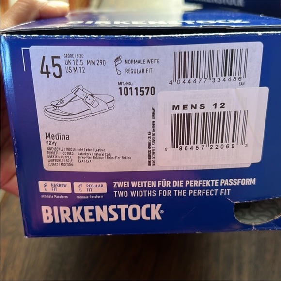 New Birkenstock Medina navy sandals - Picture 3 of 4